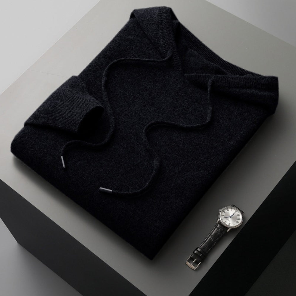 Old Money Loose Cashmere Woolen Hoodie