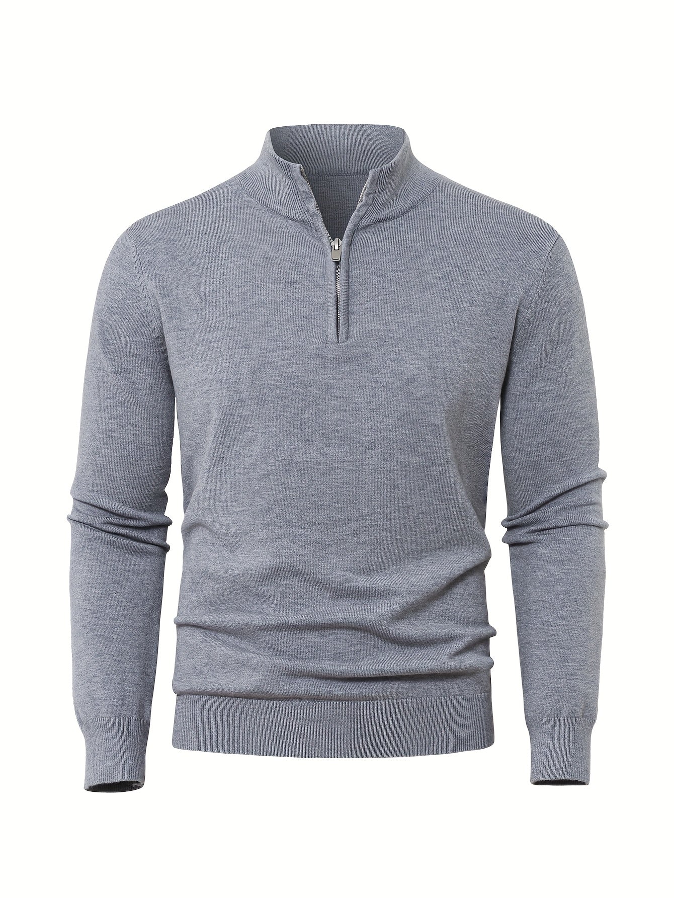 HIGH NECK ZIP SWEATER FOR MEN