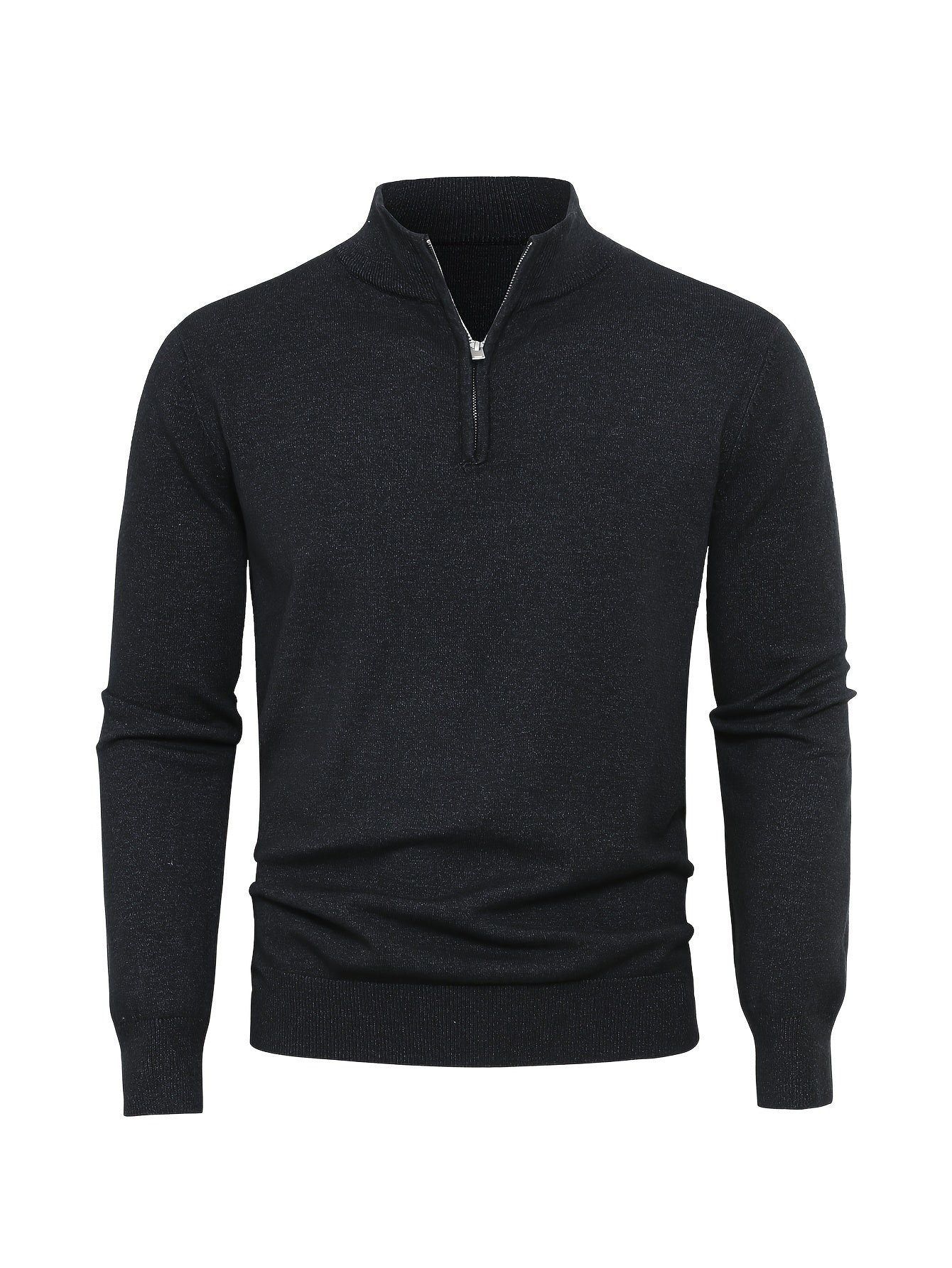 HIGH NECK ZIP SWEATER FOR MEN