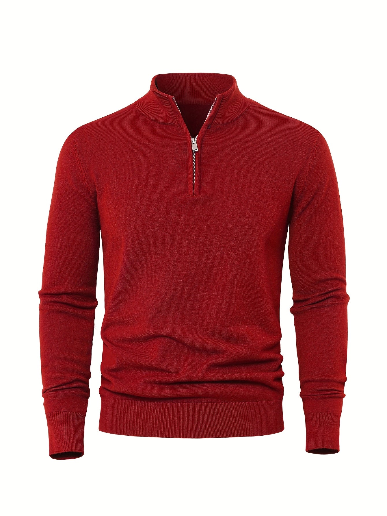 HIGH NECK ZIP SWEATER FOR MEN