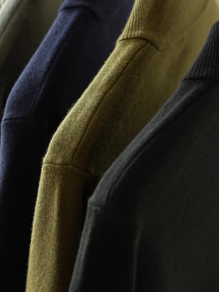 HIGH NECK ZIP SWEATER FOR MEN