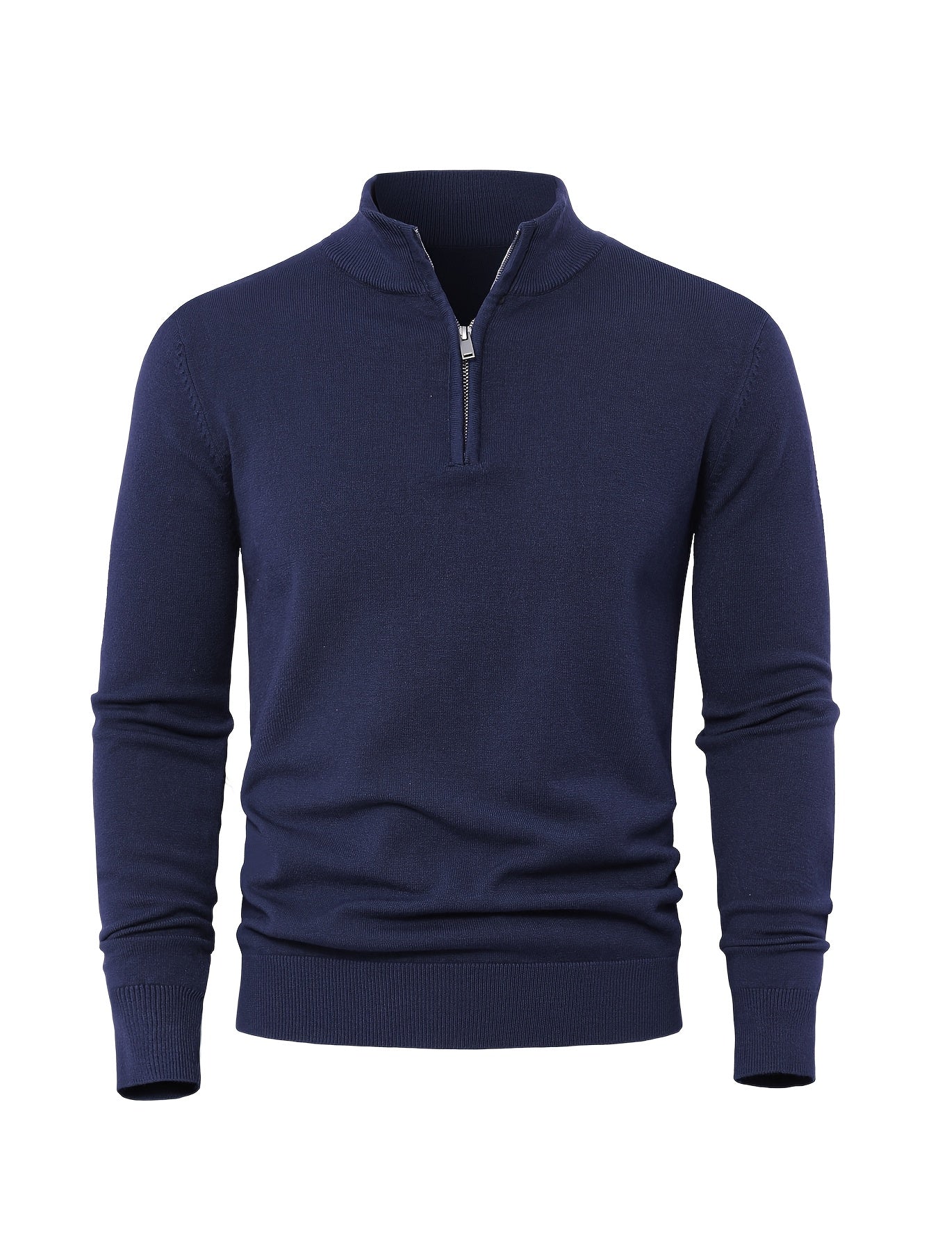 HIGH NECK ZIP SWEATER FOR MEN