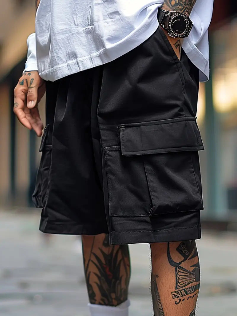 WIDE FIT CARGO SHORTS FOR MEN