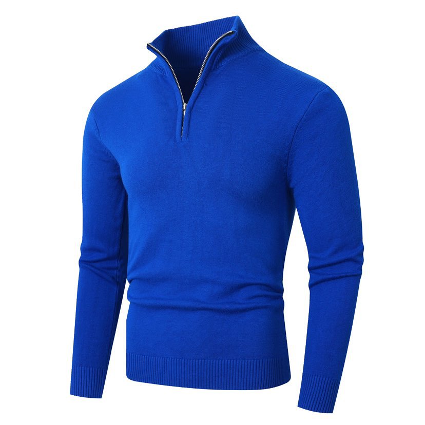 HIGH NECK ZIP SWEATER FOR MEN