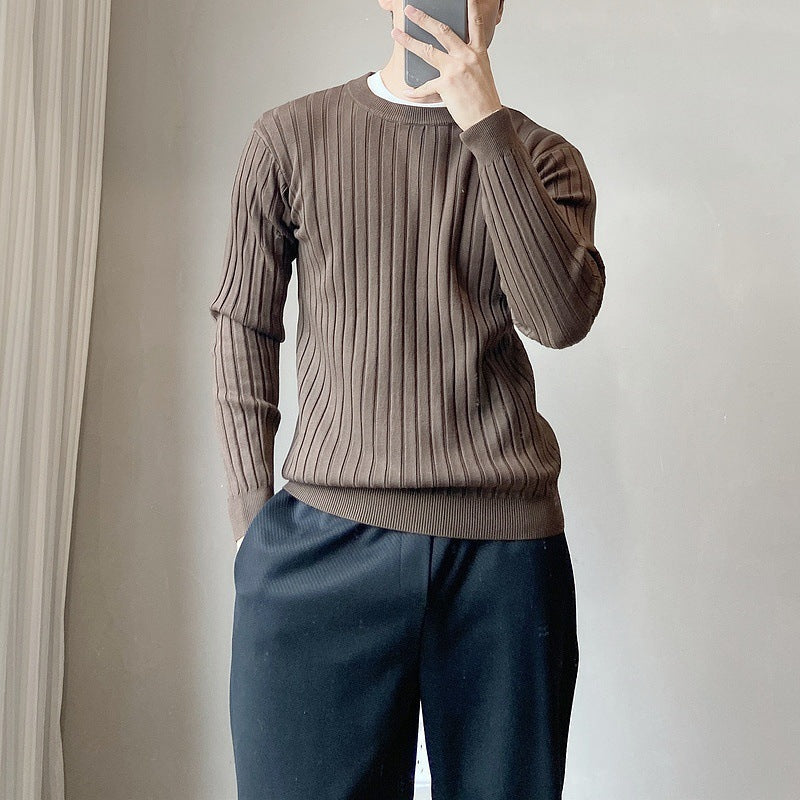 ROUND NECK KNIT SWEATER FOR MEN