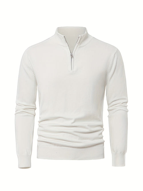 HIGH NECK ZIP SWEATER FOR MEN