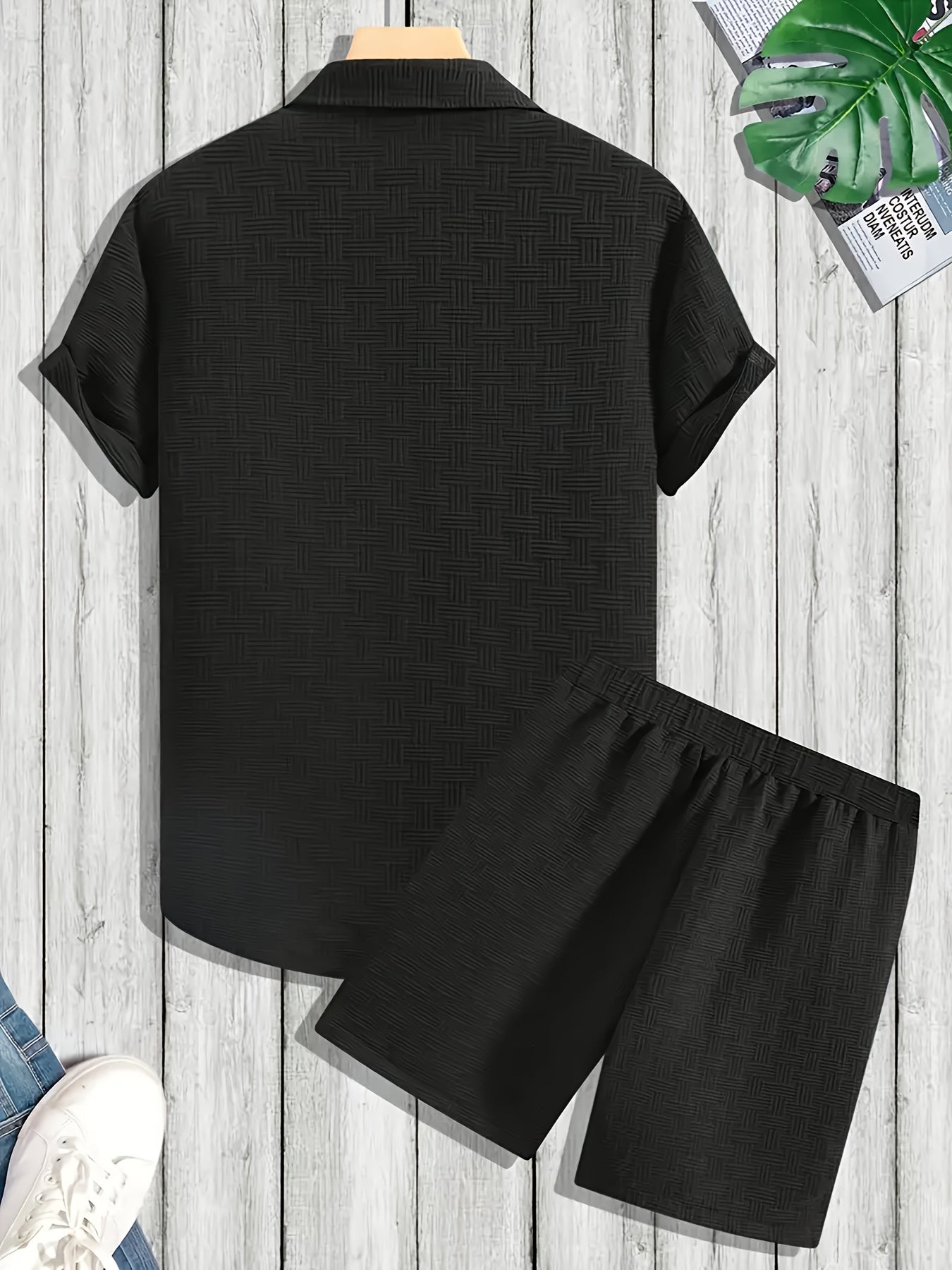 LAPEL SHIRT SET FOR MEN