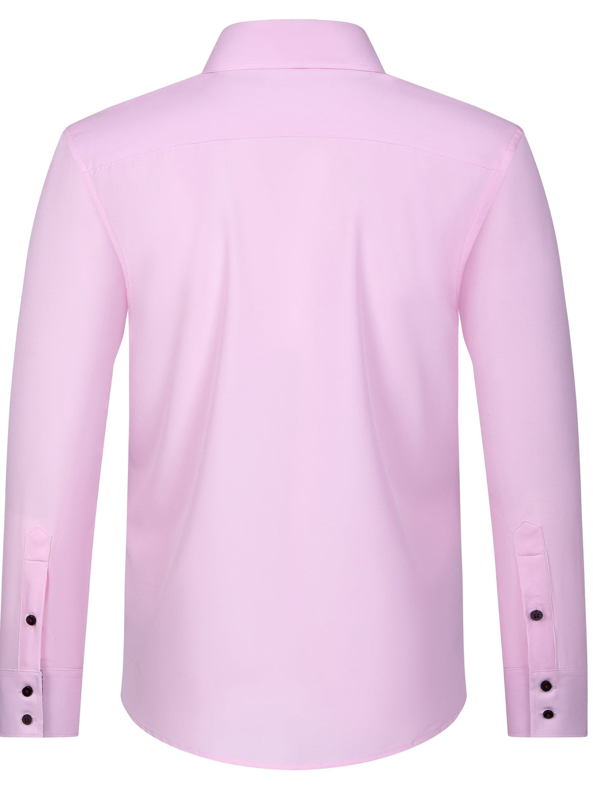 White button-down shirt rear view showing clean tailored silhouette
