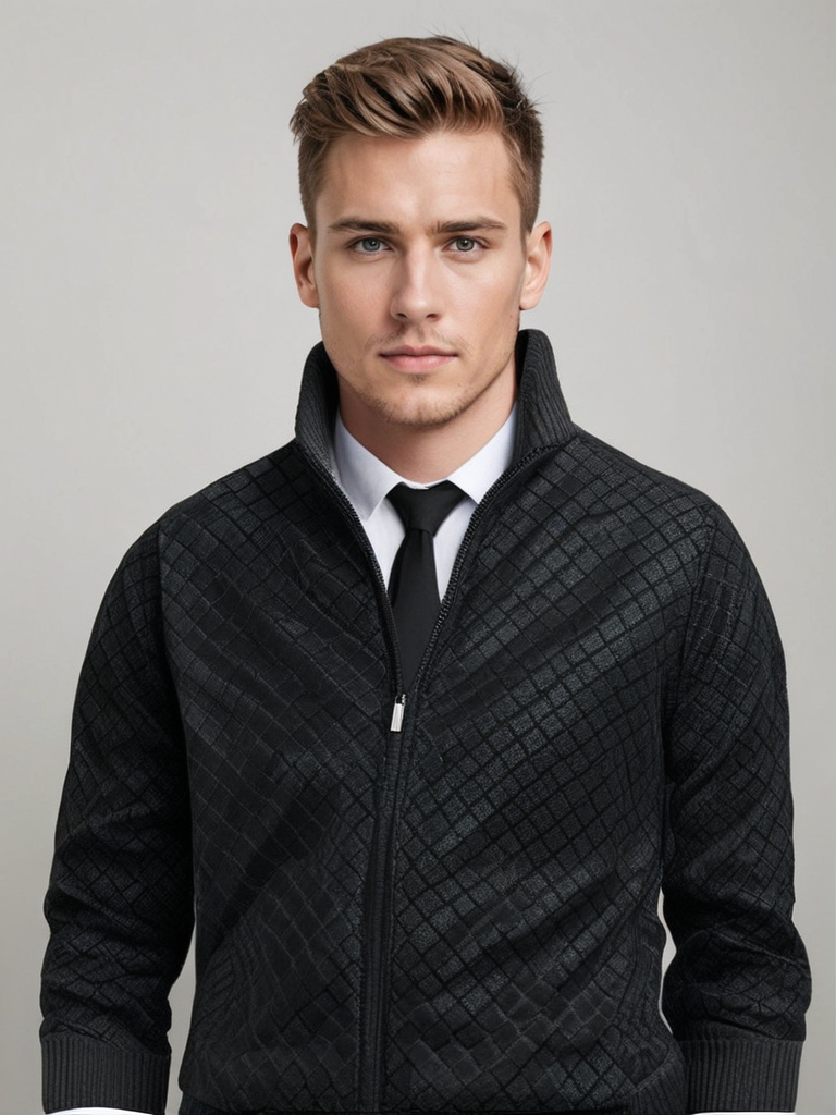 WAFFLE ZIP CARDIGAN FOR MEN - image 11