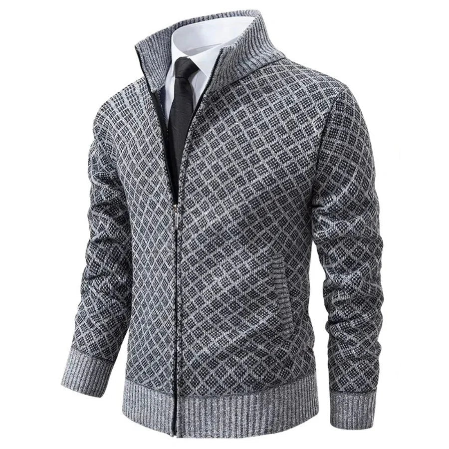 WAFFLE ZIP CARDIGAN FOR MEN - image 5