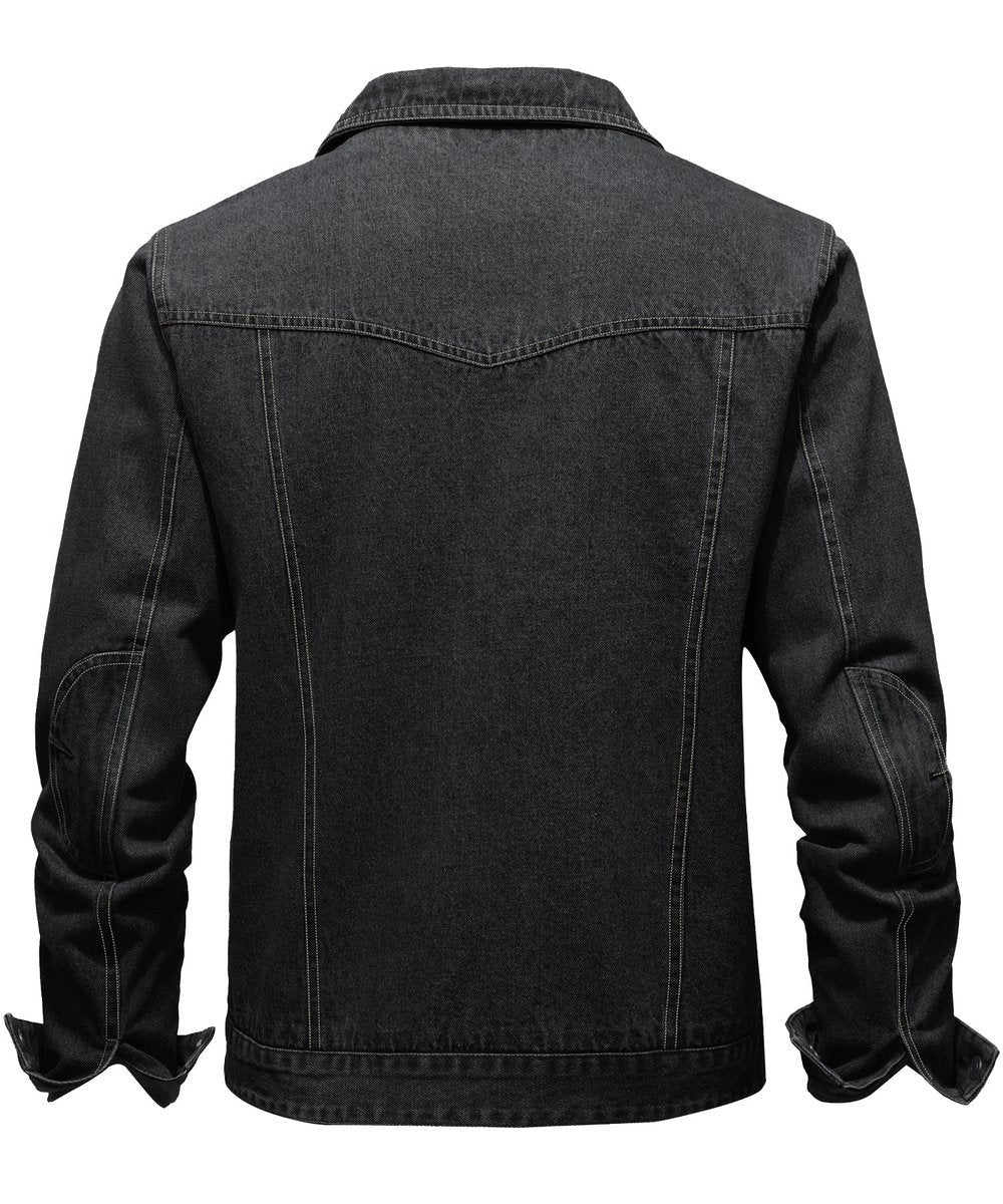 Noah | Men's Flannel-Lined Denim Trucker Jacket Button-Front Carhartt Style - image 16