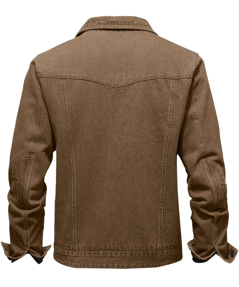 Noah | Men's Flannel-Lined Denim Trucker Jacket Button-Front Carhartt Style - image 17
