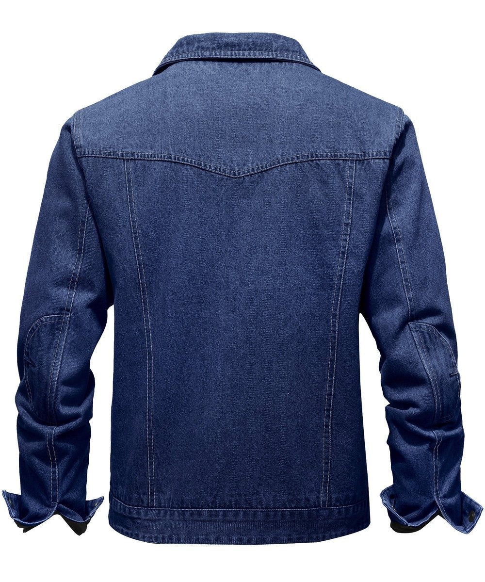 Noah | Men's Flannel-Lined Denim Trucker Jacket Button-Front Carhartt Style - image 18