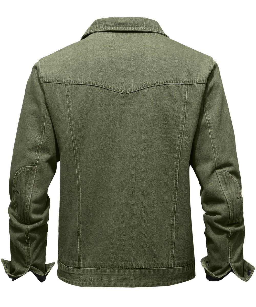 Noah | Men's Flannel-Lined Denim Trucker Jacket Button-Front Carhartt Style - image 19