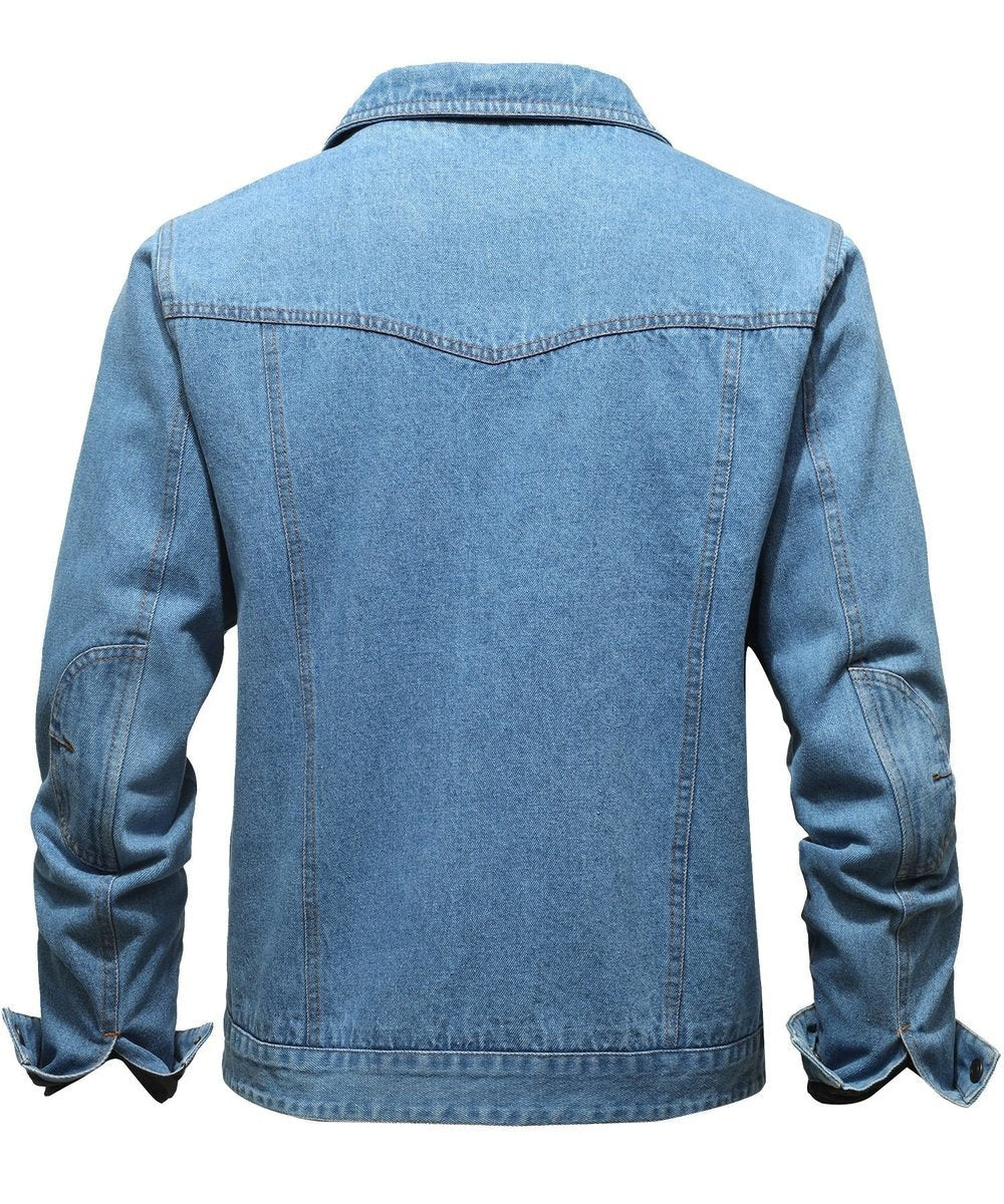 Noah | Men's Flannel-Lined Denim Trucker Jacket Button-Front Carhartt Style - image 20