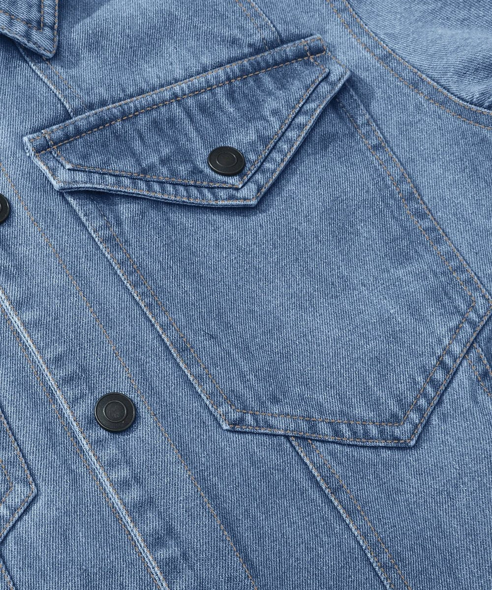 Noah | Men's Flannel-Lined Denim Trucker Jacket Button-Front Carhartt Style - image 27