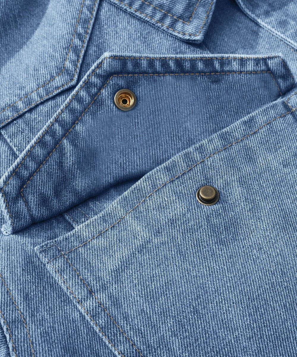 Noah | Men's Flannel-Lined Denim Trucker Jacket Button-Front Carhartt Style - image 29